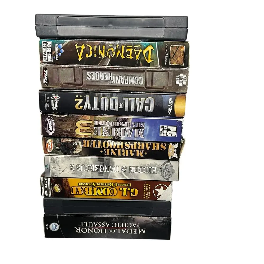 Lot of 10 PC Games FPS & Strategy | Medal of Honor, Call of Duty, Witcher, More